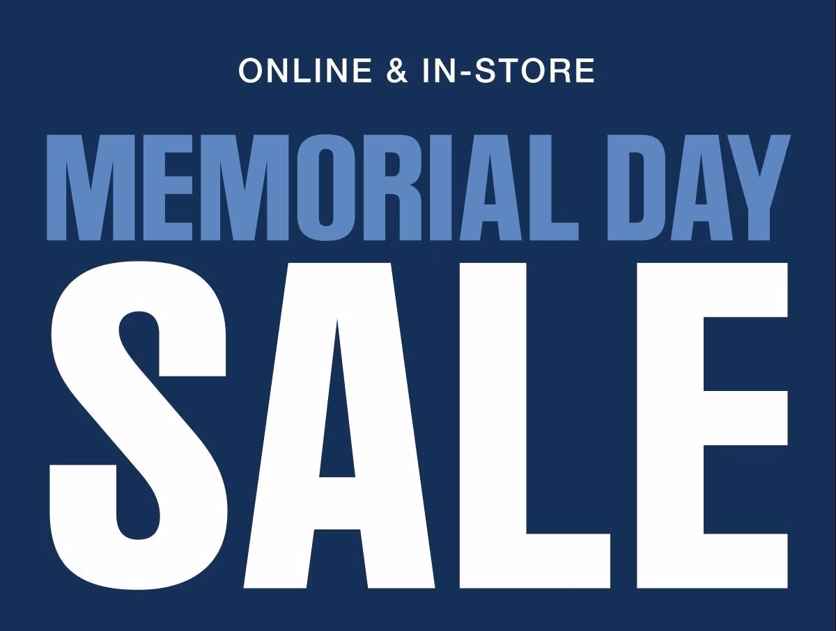Online & In-Store Memorial Day Sale Shop Sale