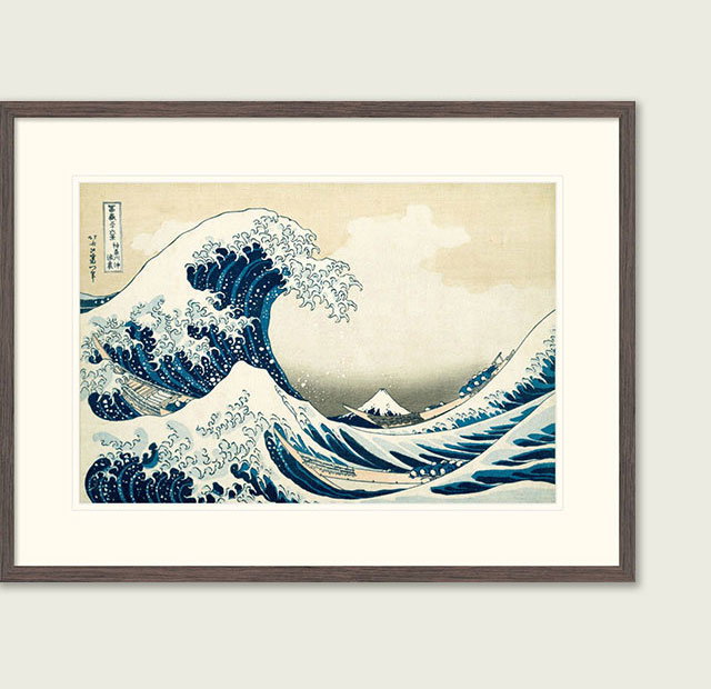 Under the Wave off Kanagawa, or The Great Wave, from the series Thirty-six Views of Mount Fuji, ca. 1830-32. Katsushika Hokusai