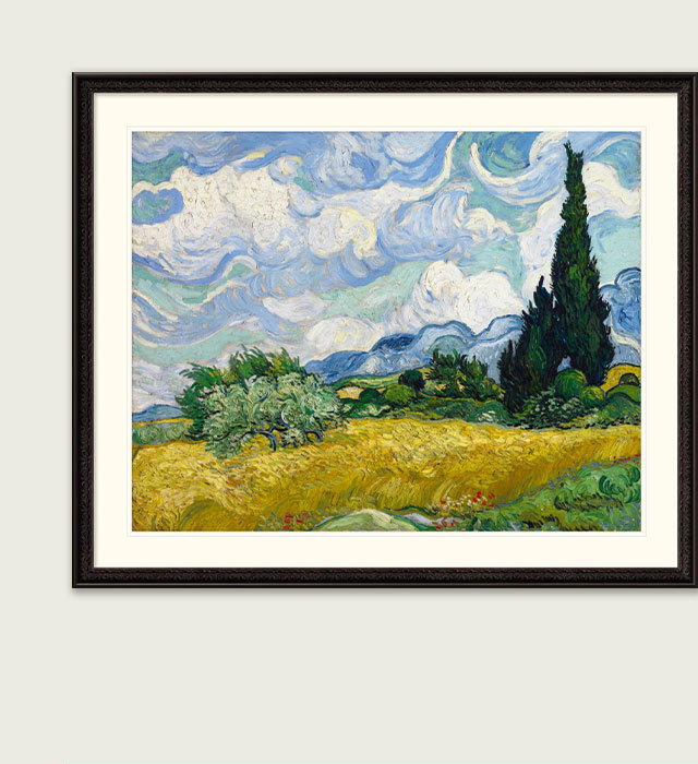 Wheat Field with Cypresses, 1889. Vincent van Gogh