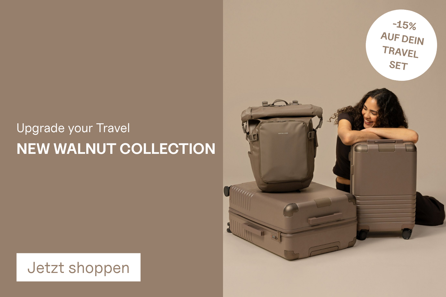 New Walnut Collection: Upgrade your Travel und erhalte -15% auf dein Travel Set