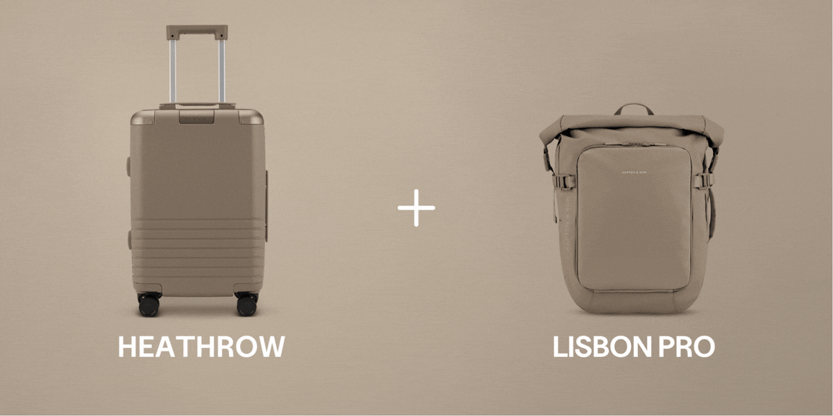 Shoppe jetzt deinen Koffer und ein weiteres Travel Item mit 15% Rabatt.