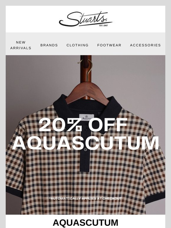 Bank Holiday Savings Just Landed on Aquascutum
