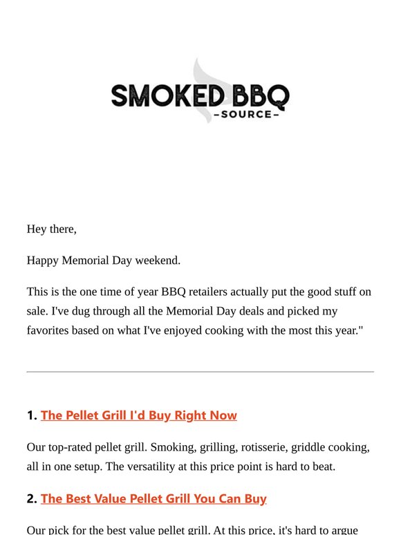 The BBQ deals I'd actually buy this Memorial Day