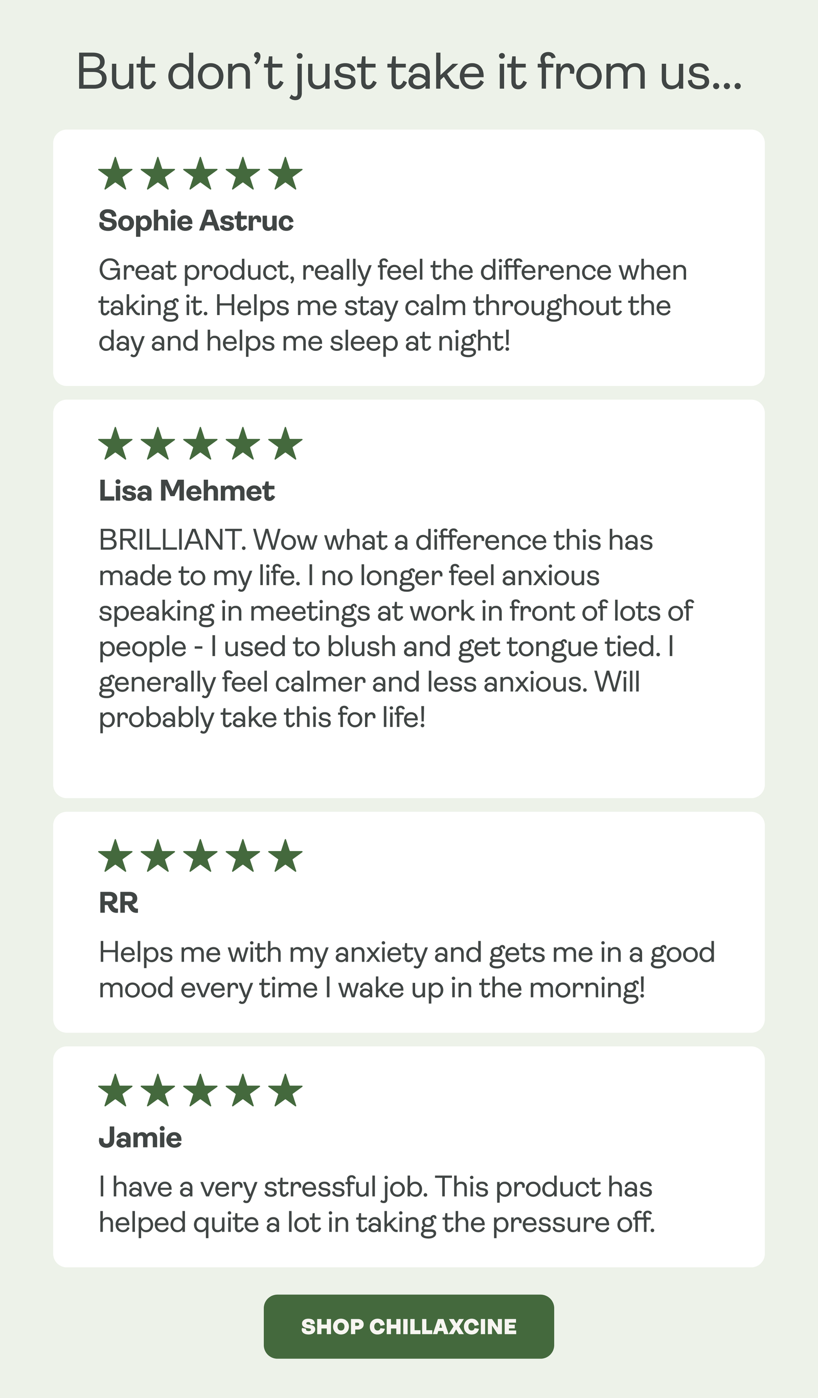 Testimonials and customer reviews 
