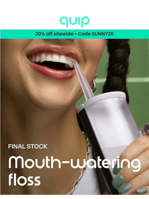 Water Flosser clearance + 20% off