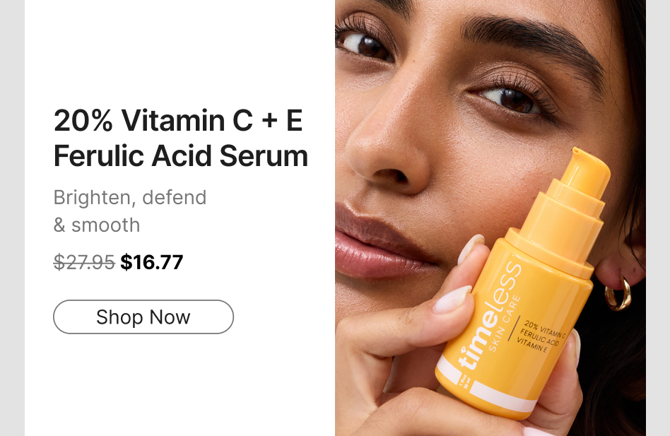 20% vitamin c + e ferulic acid serum brighten, defend & smooth skin
