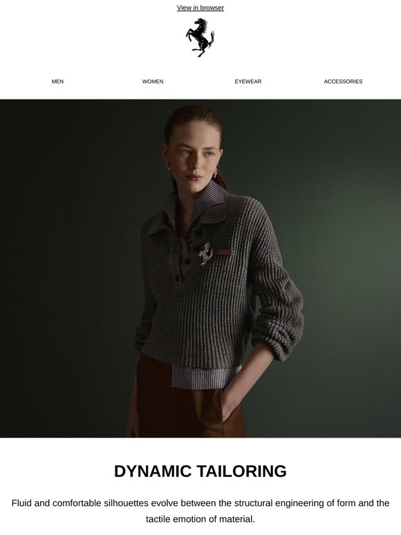Dynamic Tailoring: Ferrari Pre-Fall 2026