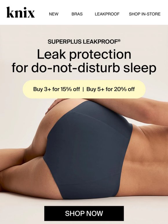 Sneeze-proof undies without the bulk ✨