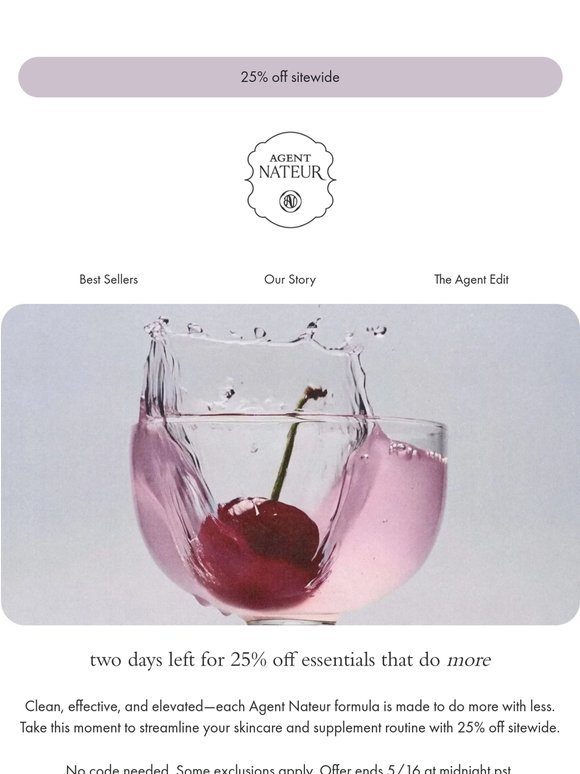 25% off to streamline and simplify