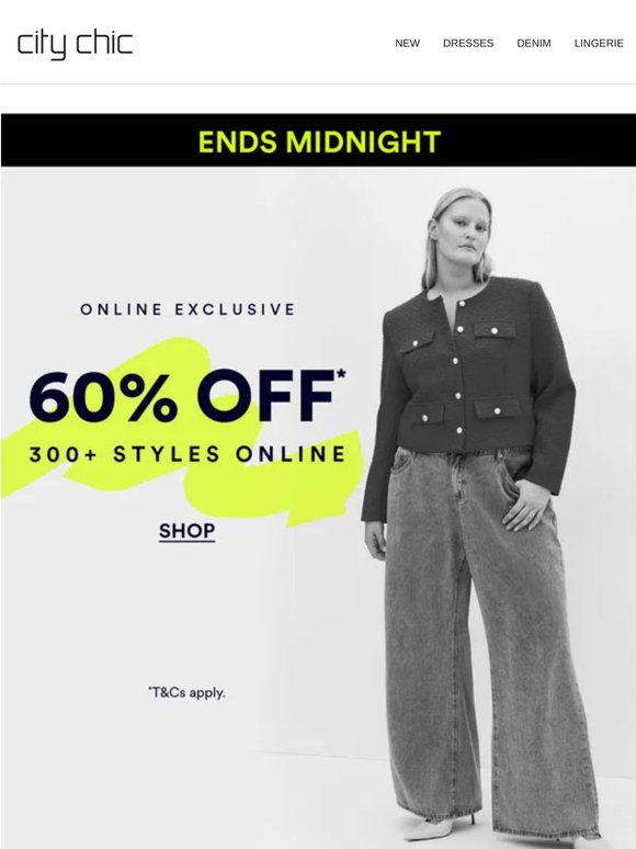 Tick Tock: 60% Off* The Edit Online Ends Midnight