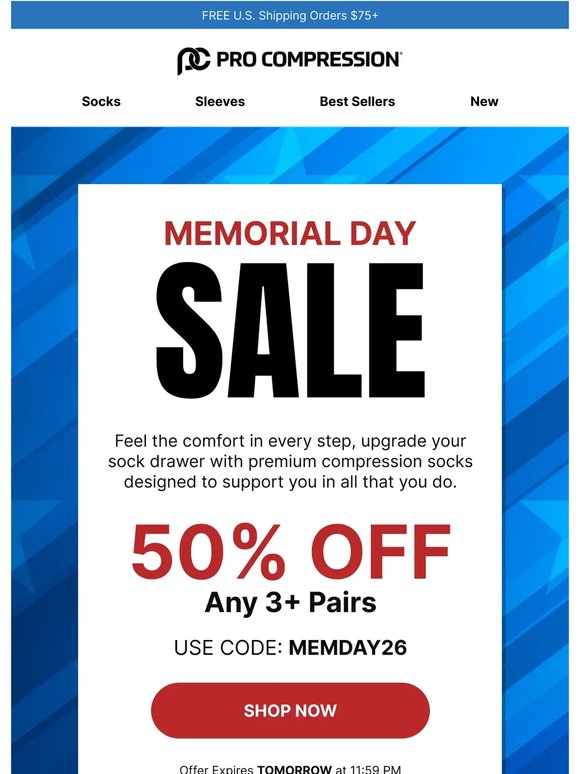 📣 Memorial Day savings: 50% OFF + MORE