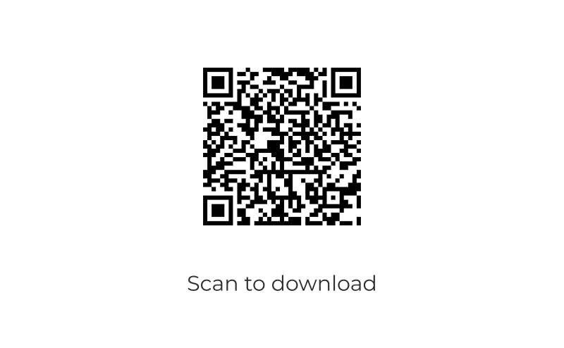 Scan to download the App
