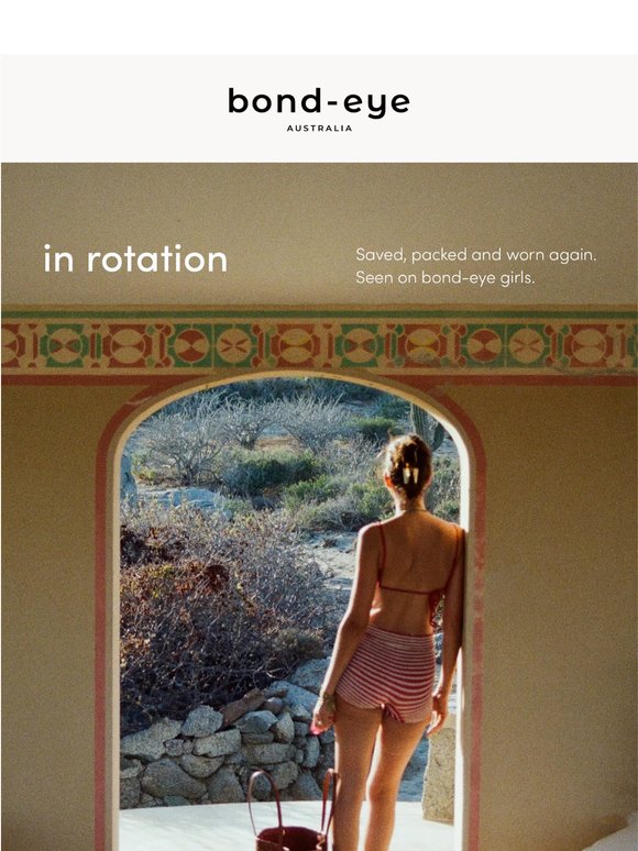 in rotation, in bond-eye