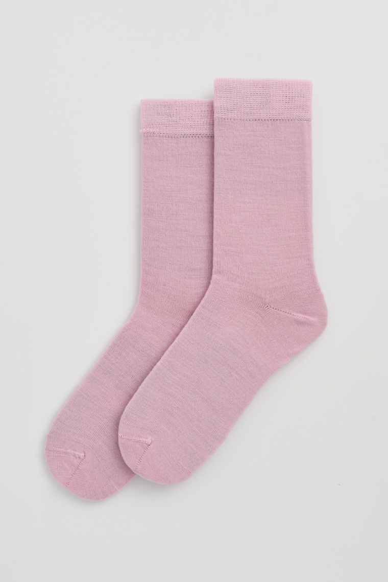 Sugar Pink Merino Socks