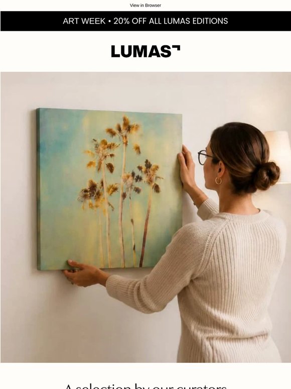 Curators' favorites: with 20% off during Art Week
