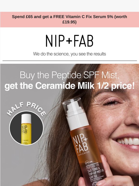 Hurry, get our Ceramide Milk half price