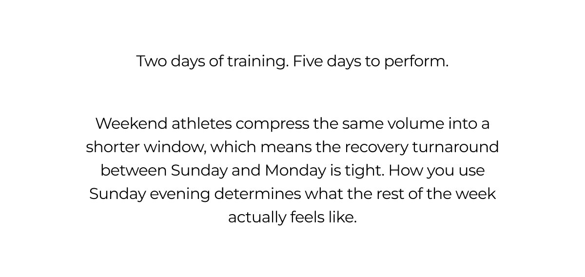 Two days of training. Five days to perform.