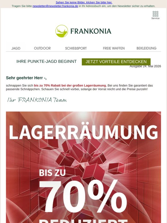 Lagerräumung: Bis zu 70% Rabatt sichern! 📦💸