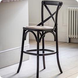 Theodore Barstool in Black - Set of 2