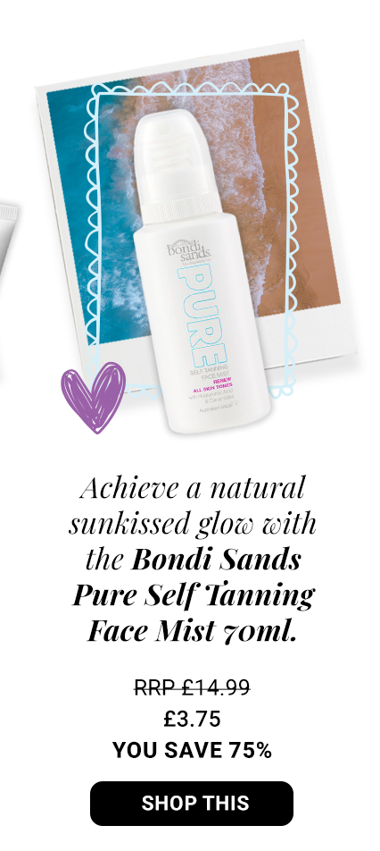Bondi Sands Pure Self Tanning Face Mist 70ml RRP £14.99  £3.75 You Save 75%