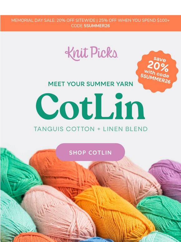 Unlock 25% Off Summer Yarns