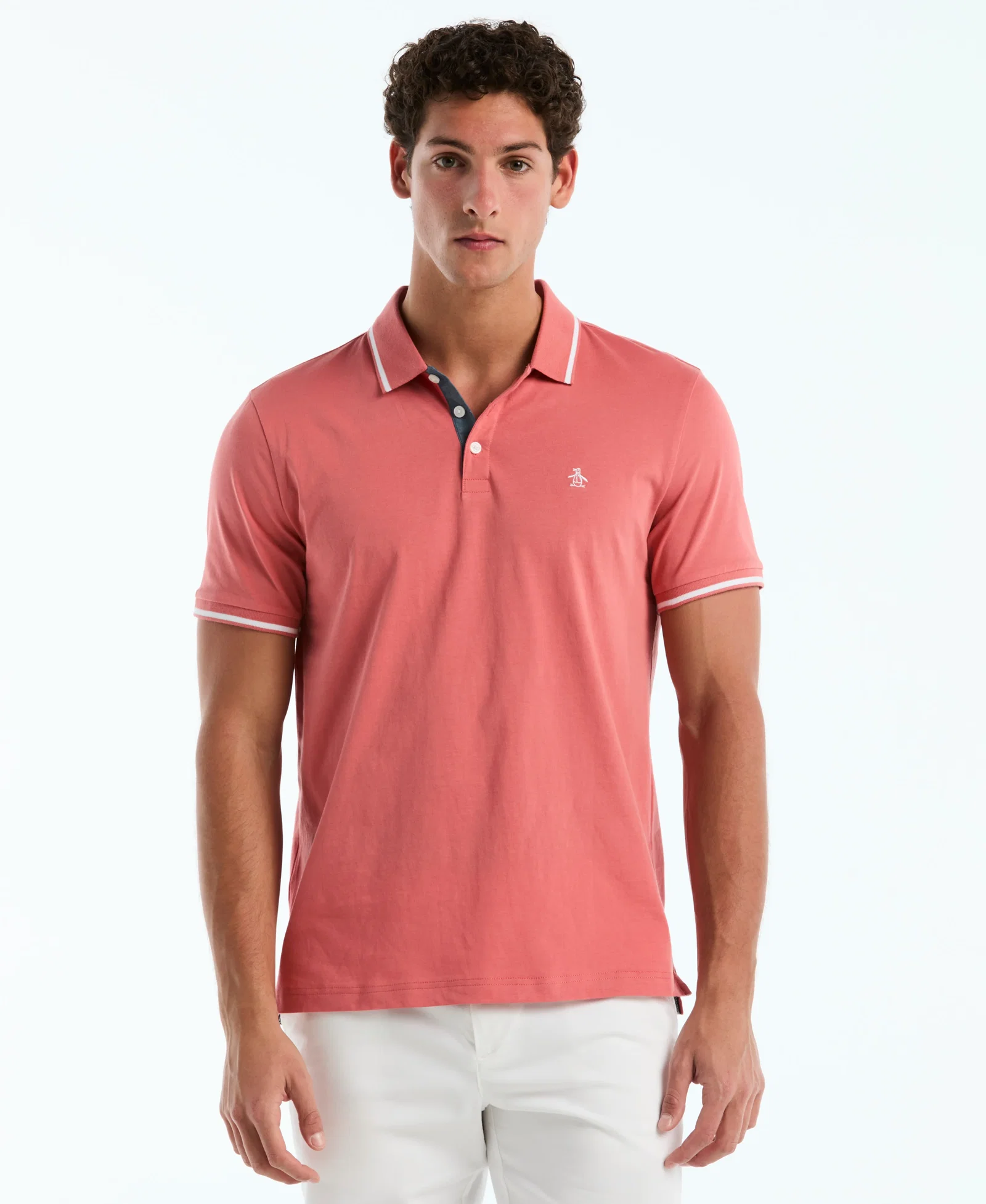 Image of Tipped Jersey Polo