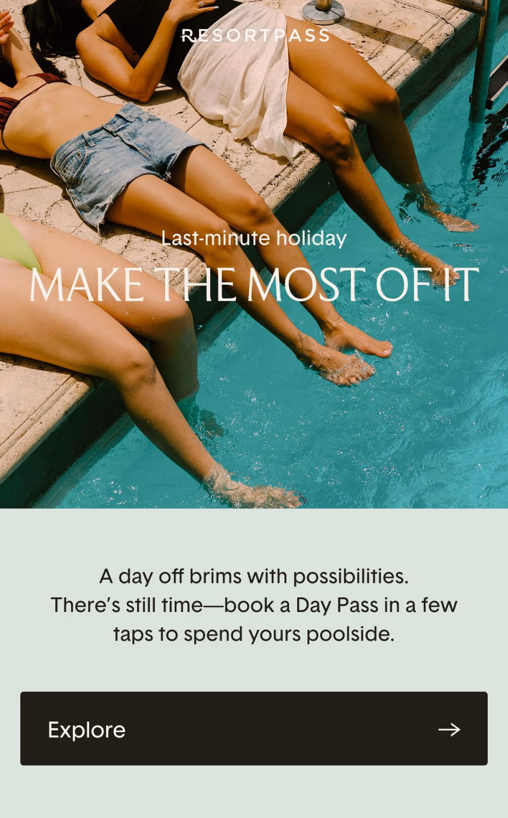 Last-minute holiday - make the most of it
