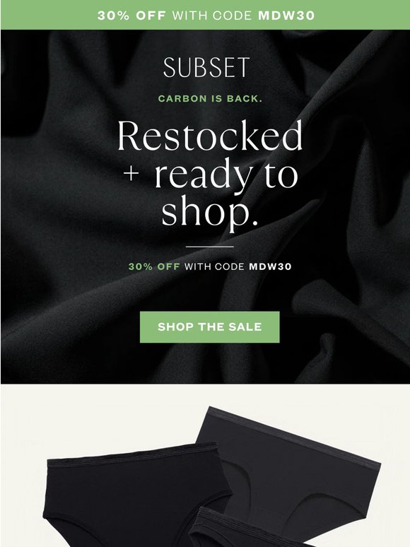 RESTOCKED + READY TO SHOP