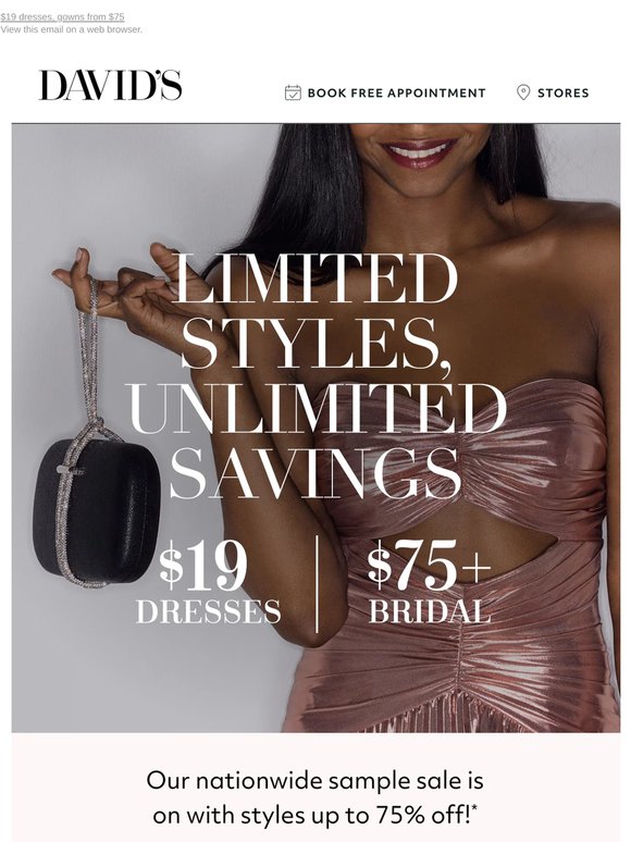 Two words: Sample Sale