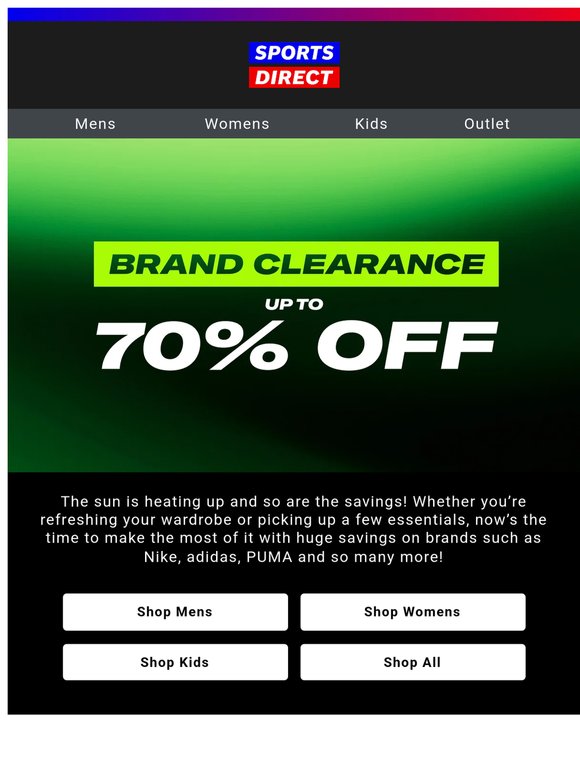 Bank Holiday savings | Up to 70% off