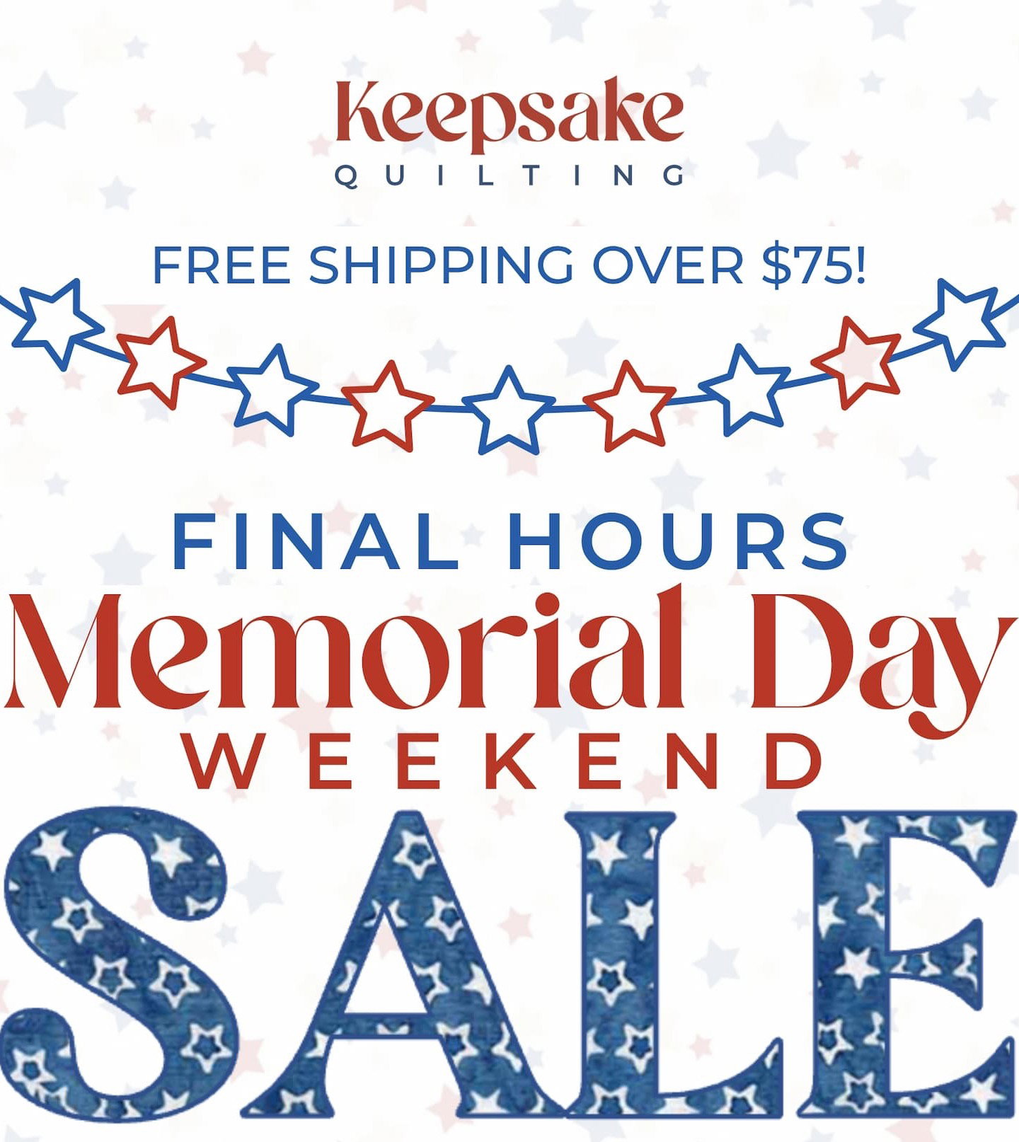 Memorial Day Weekend Savings 