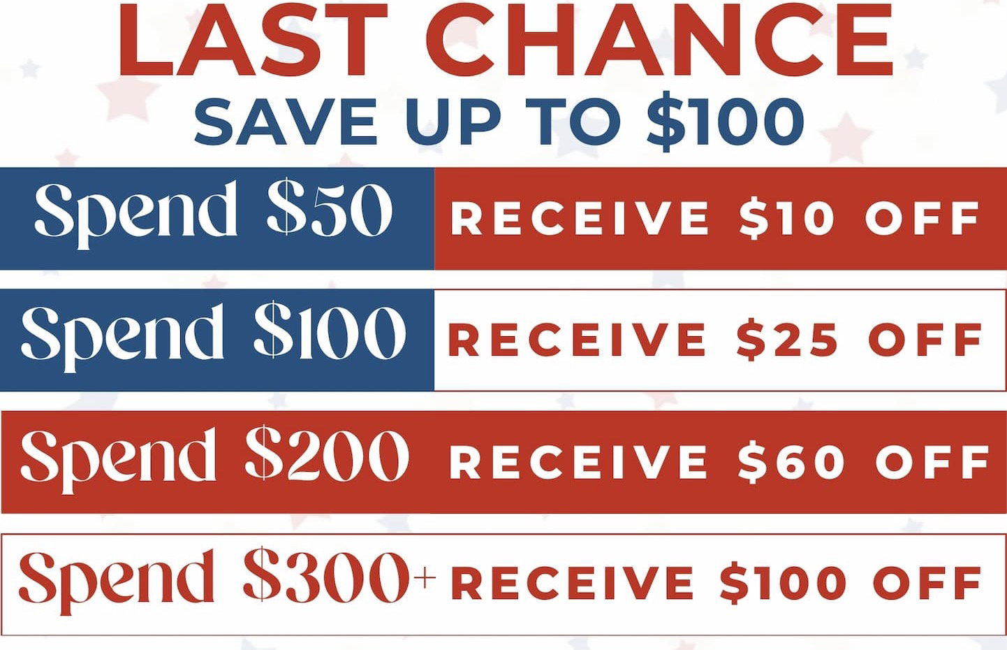 Memorial Day Weekend Savings