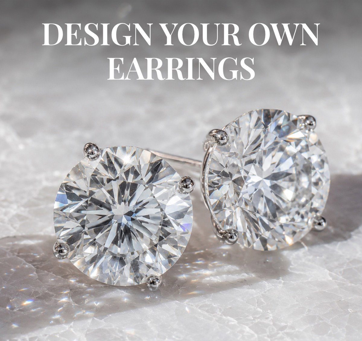 Design your own earrings and save 30% on your lab-grown diamond earrings