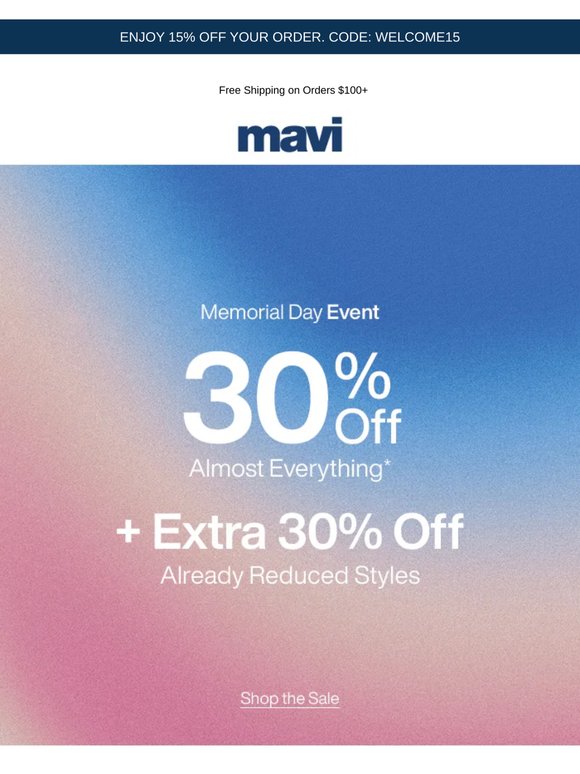Ends Tomorrow: Memorial Day Event