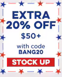 Extra 20% Off $50+ CLICK HERE
