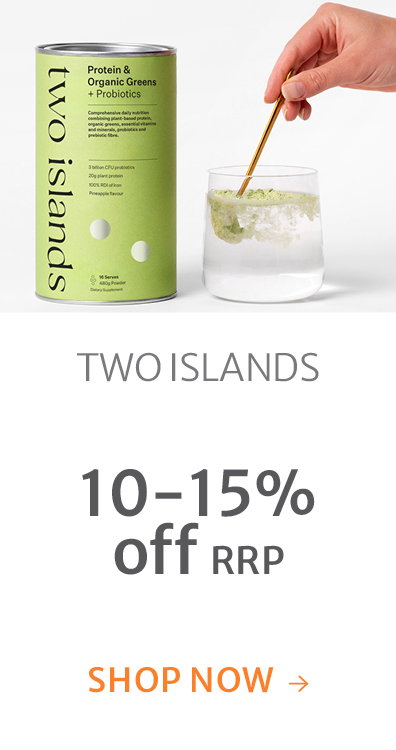 10-15% off RRP on Two Islands