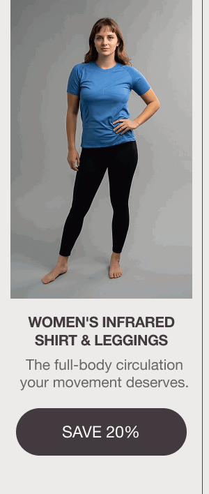 WOMEN'S INFRARED SHIRT & LEGGINGS: The full-body circulation your movement deserves. [SAVE 20%]