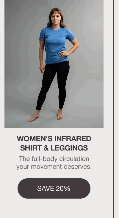 WOMEN'S INFRARED SHIRT & LEGGINGS: The full-body circulation your movement deserves. [SAVE 20%]