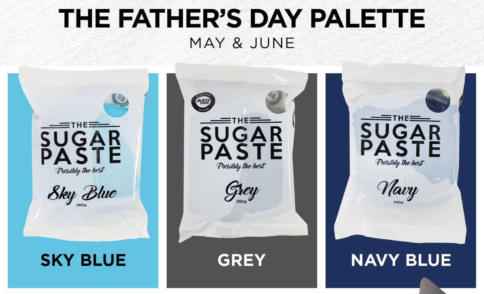 The Father's Day Palette | Sky Blue, Grey & Navy Blue