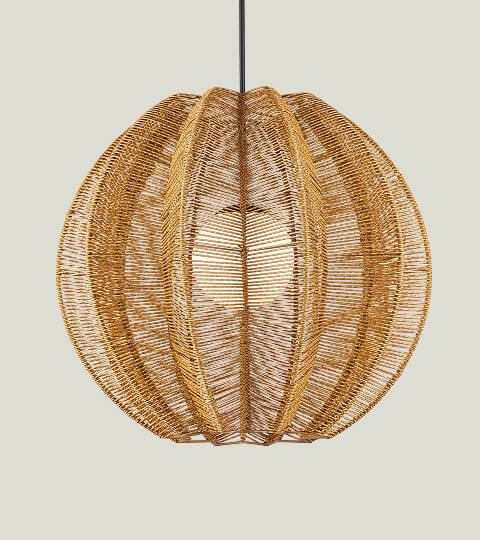 Barbary Fluted Outdoor Pendant by Currey & Company