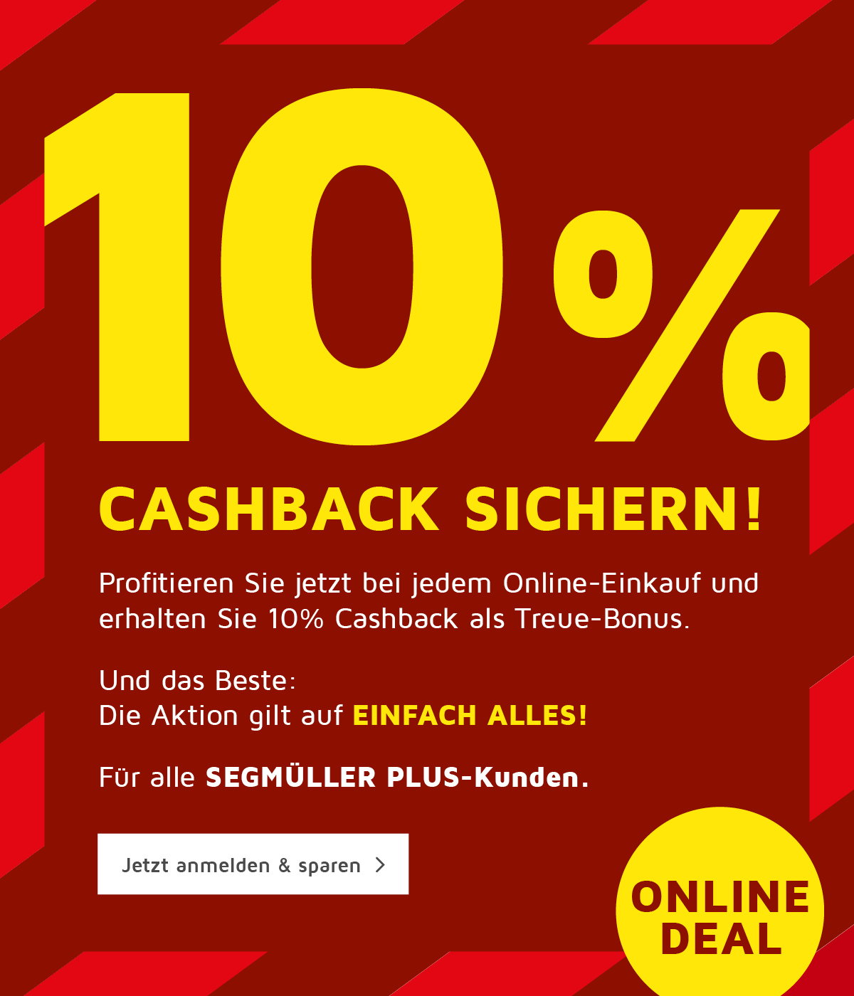10% Cashback als Treue-Bonus