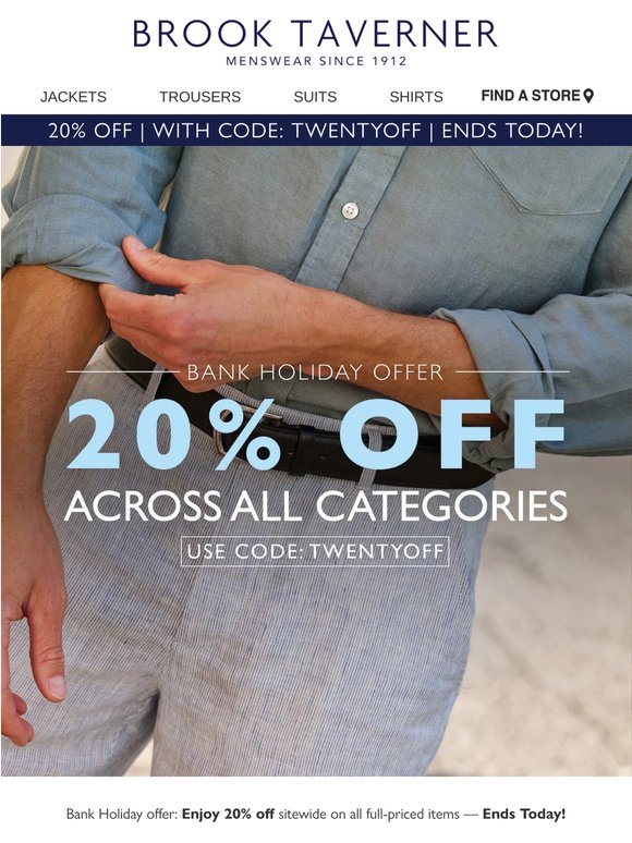 Elevate Your Style: Bank Holiday Offer Inside