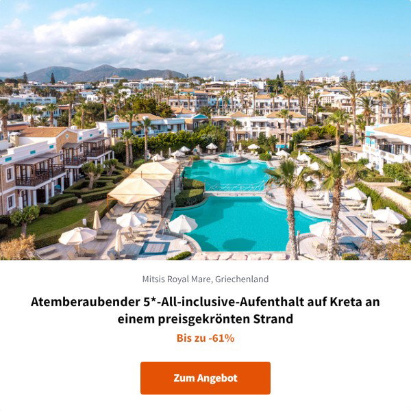 Atemberaubender 5*-All-inclusive-Aufenthalt auf Kreta an einem preisgekrönten Strand
