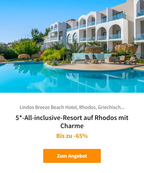 5*-All-inclusive-Resort auf Rhodos mit Charme