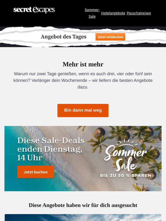 Griechenland: bis zu 54% günstiger | Wochenende zu kurz?