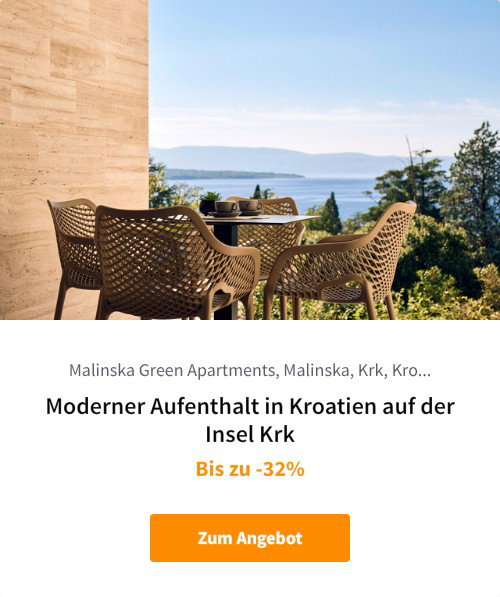 Moderner Aufenthalt in Kroatien auf der Insel Krk