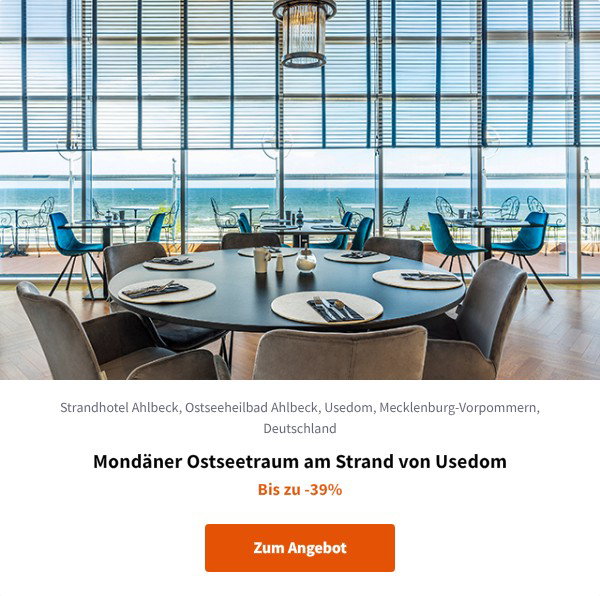 Mondäner Ostseetraum am Strand von Usedom