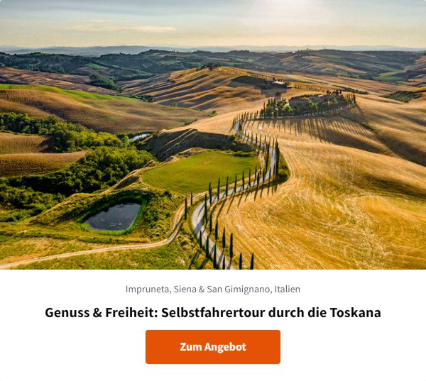 Genuss & Freiheit: Selbstfahrertour durch die Toskana