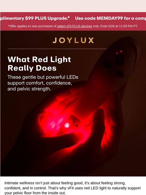 Red light works. Save $99 and see for yourself.