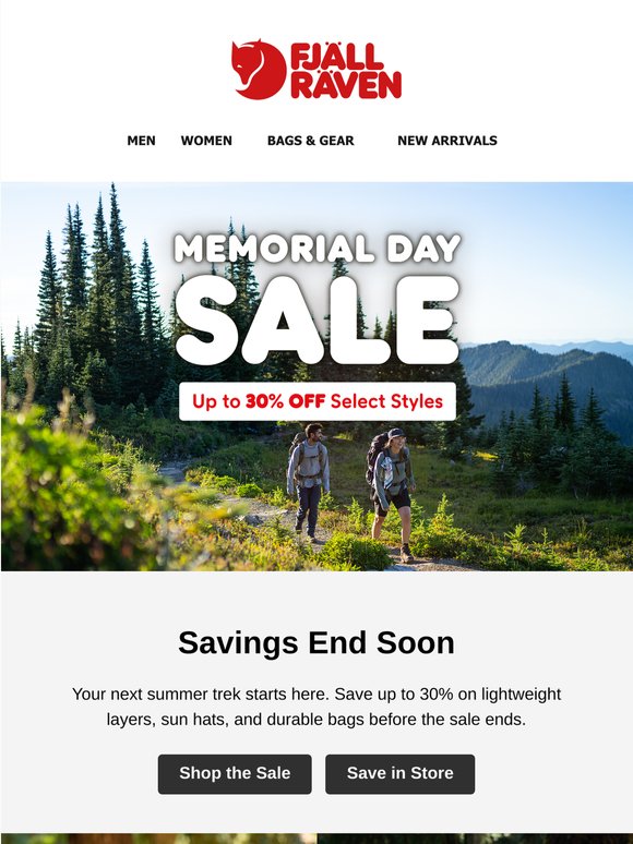 Don’t miss up to 30% off